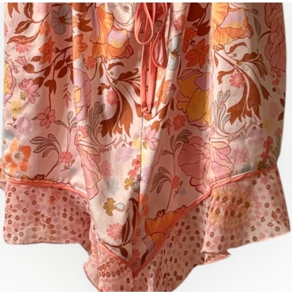 Victoria’s Secret Satin Romper Playsuit Pink Size Large Chic & Flirty Nightwear - Picture 6 of 8